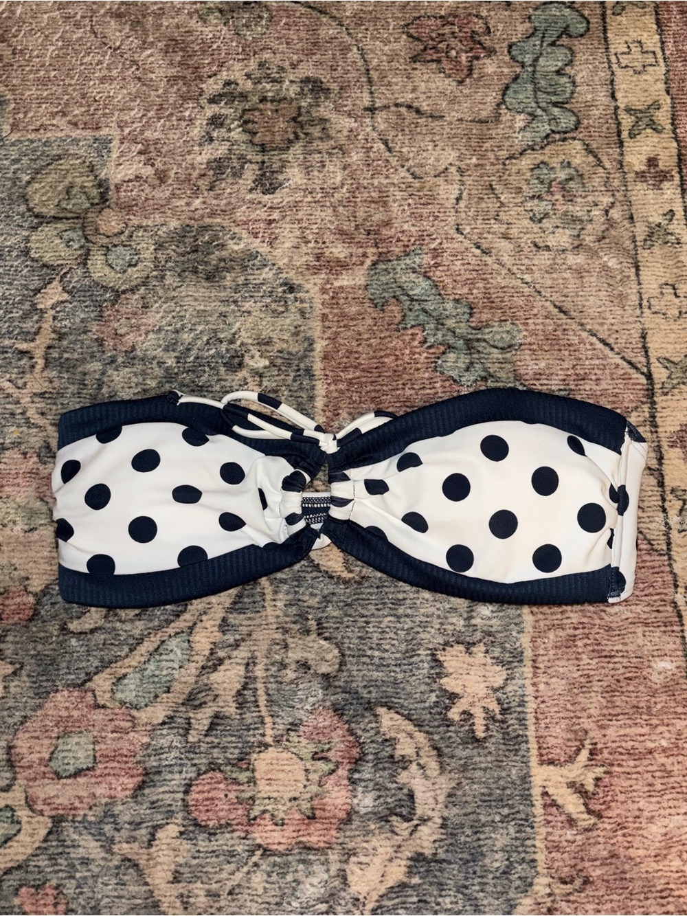 NWT Polka Dot Bandeau Bikini Top